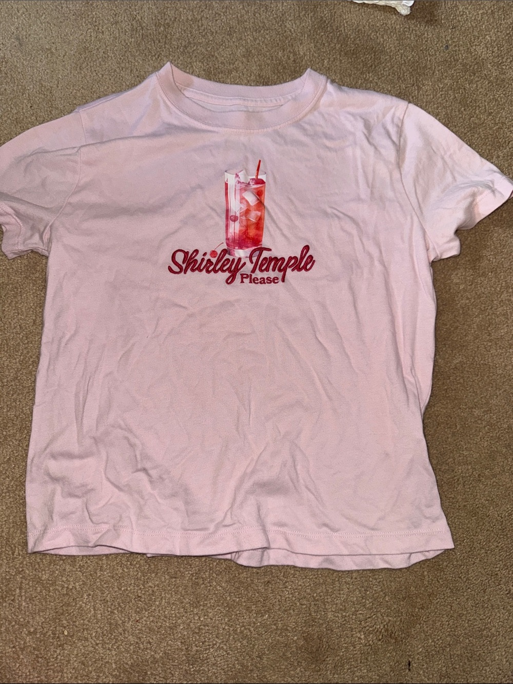 abercrombie kids Pink Shirley Temple Graphic Tee